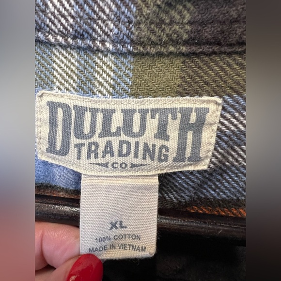 Duluth Trading Burleyweight men’s plaid button down shirt size XL outdoor casual - Picture 3 of 6